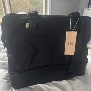 BEIS ‘the weekender’ bag in black NEVER WORN WITH ORIGINAL TAGS